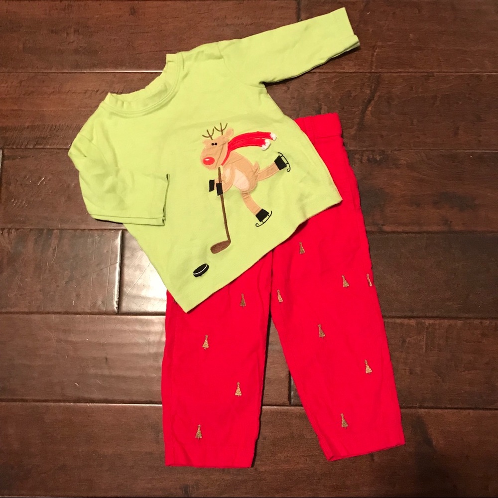Christmas Reindeer boutique lot. Size 24 mos/2T